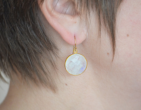 18ct White Gold Rainbow Sapphire & Diamond Hinged Hoop Earrings | Buy  Online | Free Insured UK Delivery